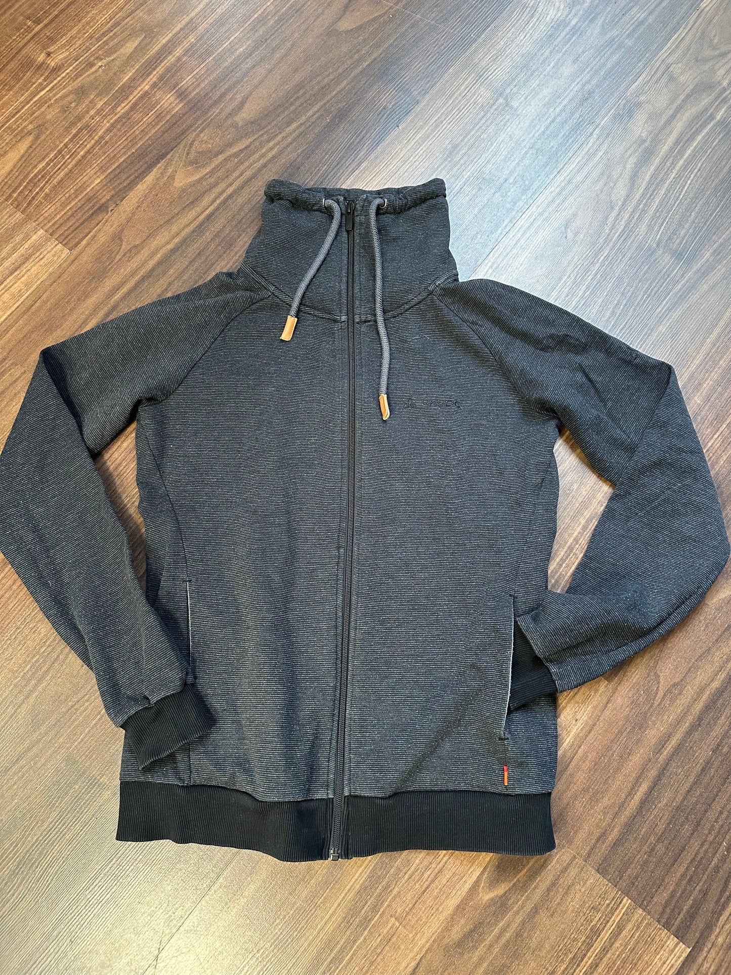 Zipper Jacke Vaude (M: 38 Damen) Baumwolle dunkelgrau