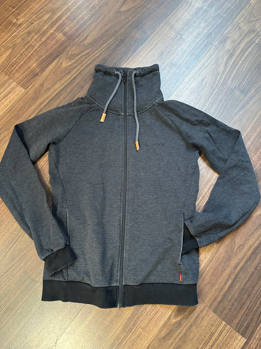 Zipper Jacke Vaude (M: 38 Damen) Baumwolle dunkelgrau