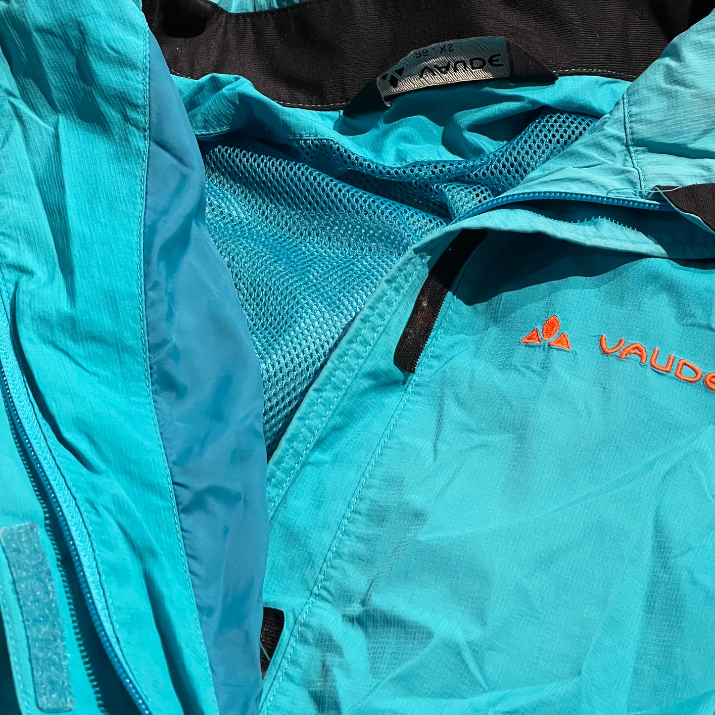 Regen Jacke von Vaude (S :36 Damen) türkis blau