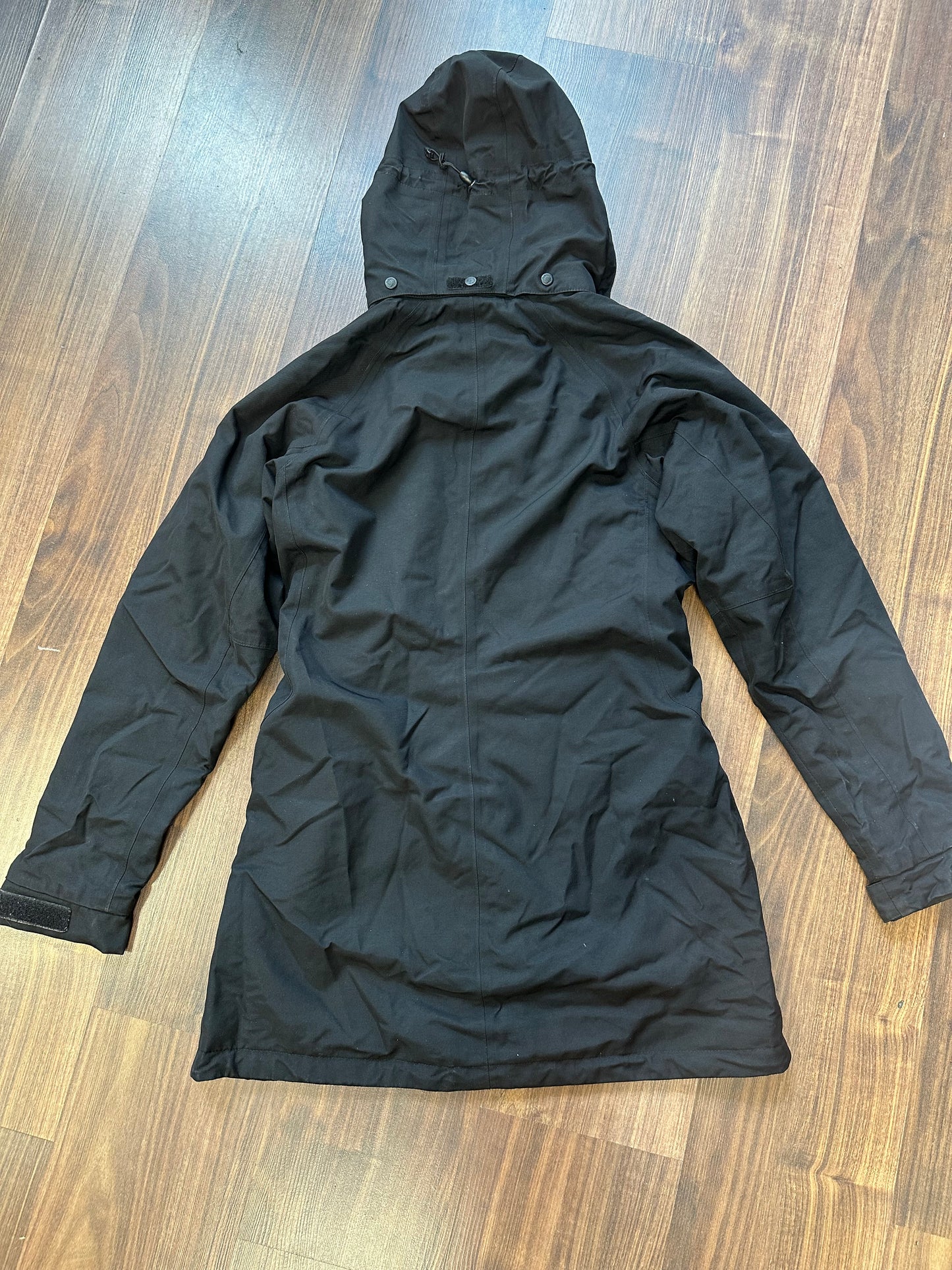 Gefütterte Regen Parka Fjällräven (S Damen) wasserdicht schwarz