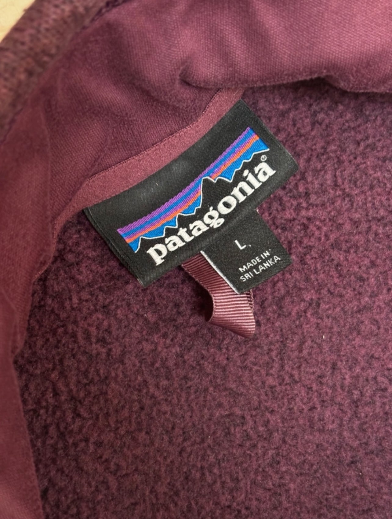 Patagonia Fleece Jacke Damen L - Better Sweater Aubergine