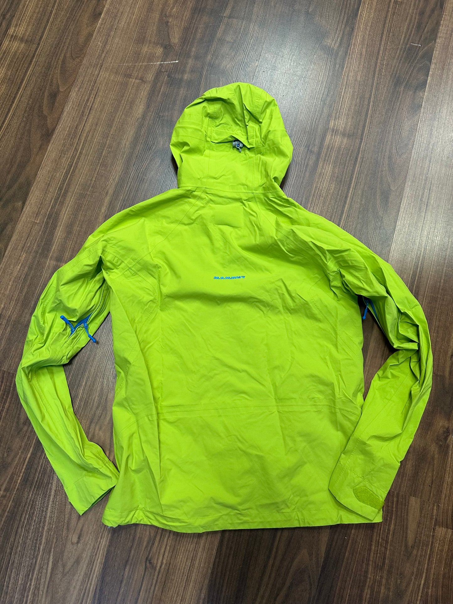 Regen Jacke von Mammut (L Damen) grün mit Kapuze und Membran
