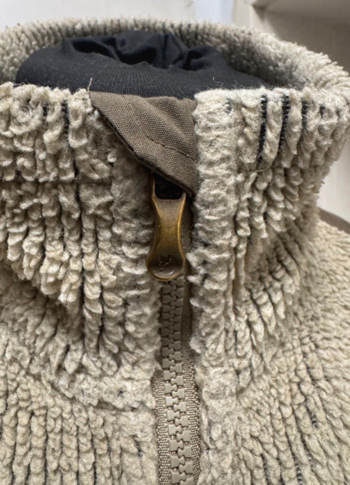 Zip Fleece Jacke Fjällräven (M Herren) Windstopper beige Retro Pile - wanderlich.com