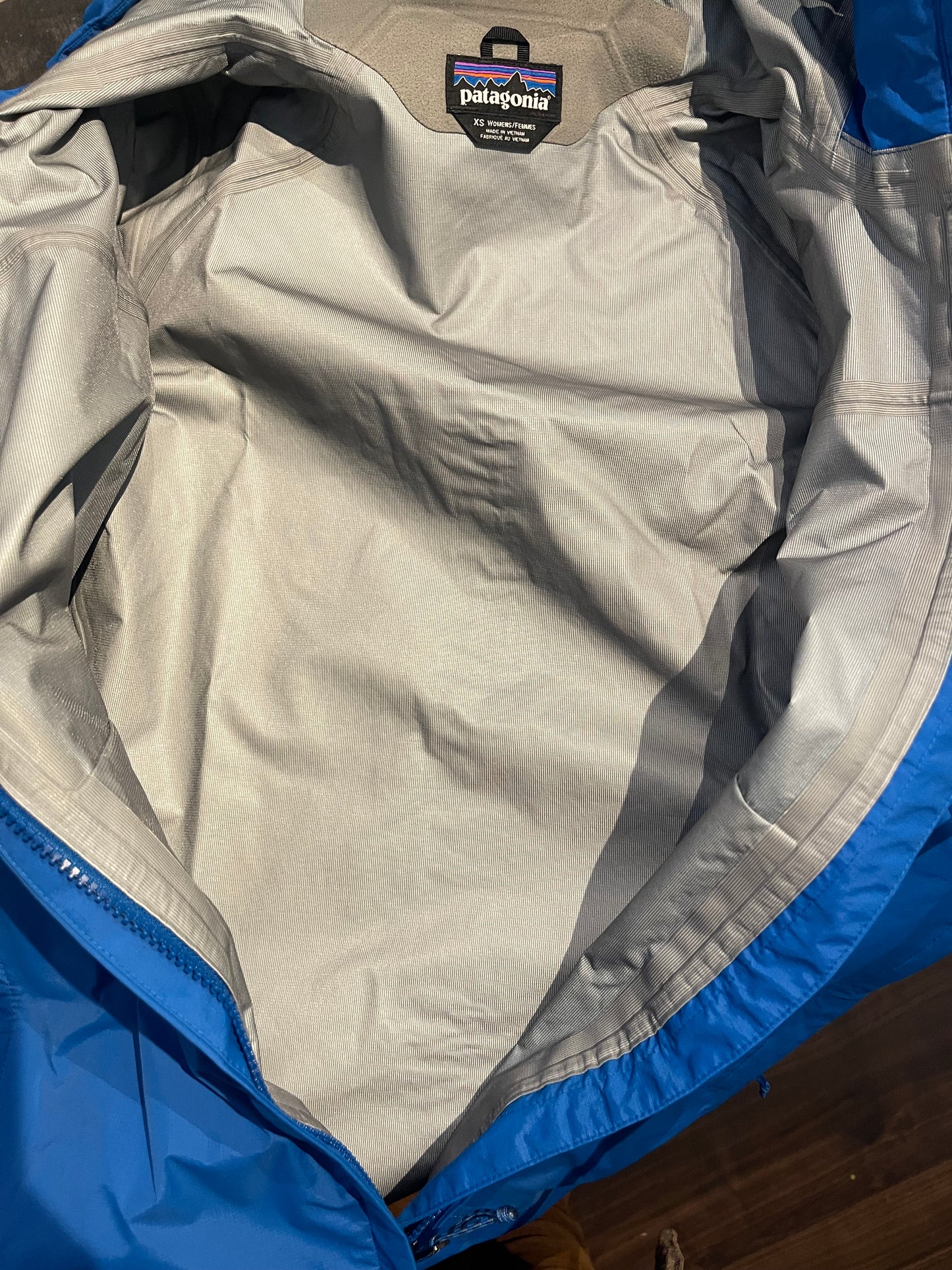 Hardshell Jacke von Patagonia (XS Damen) H2No™ Regenjacke blau