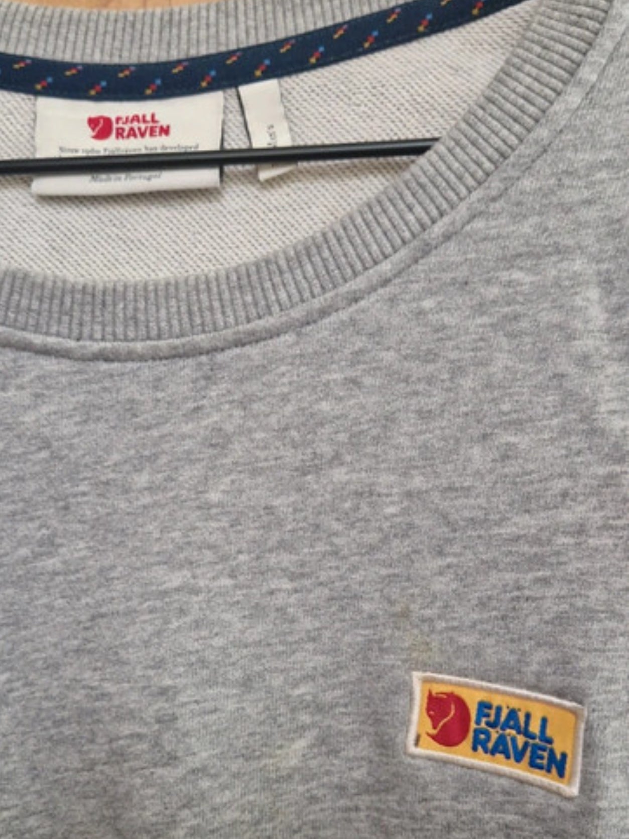 Fjällräven Vardag Sweater (M Herren) Pullover Bio-Baumwolle grau
