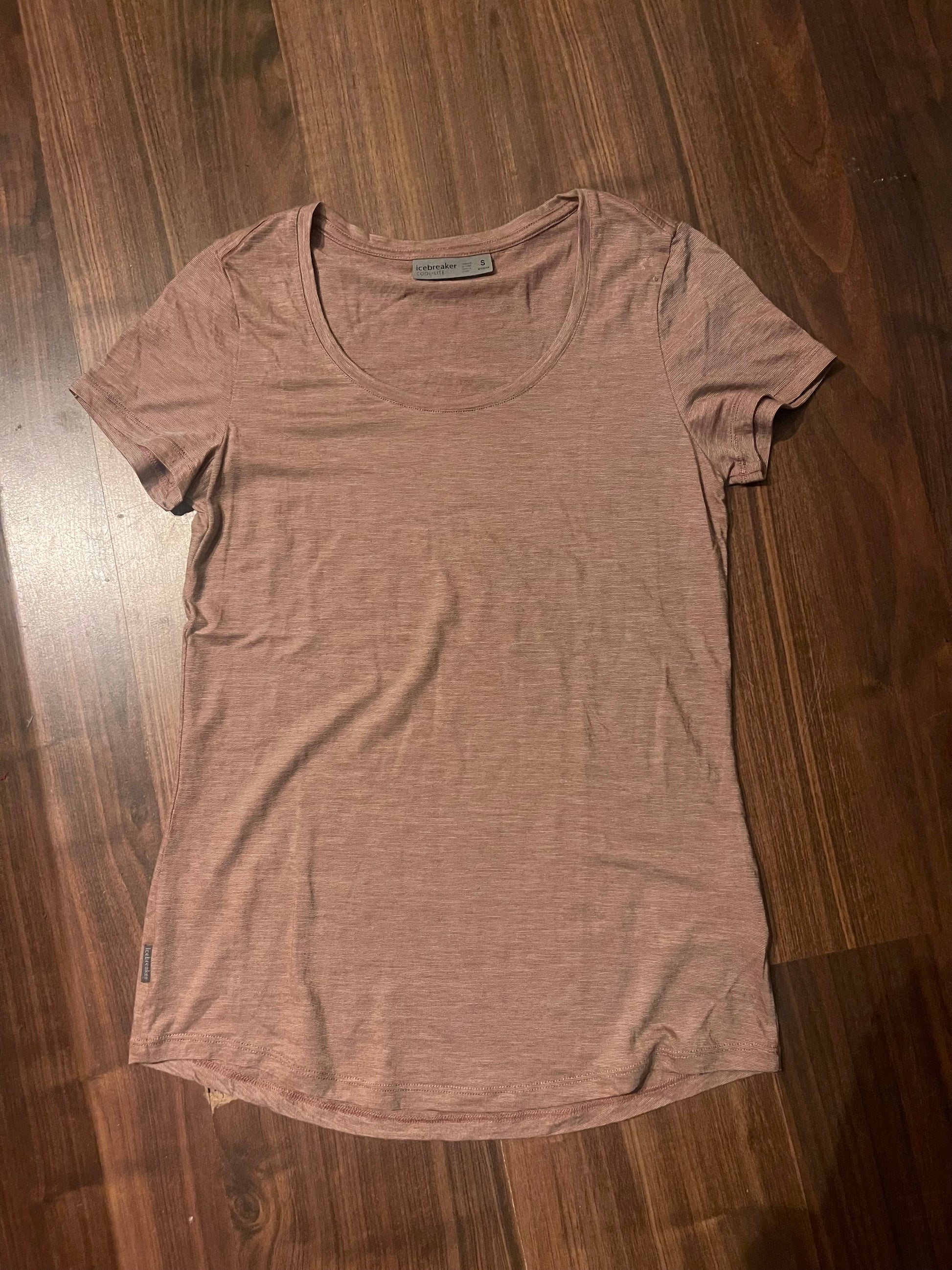 Merino cool lite T-Shirt von Icebreaker (Damen S) altrosa - wanderlich.com
