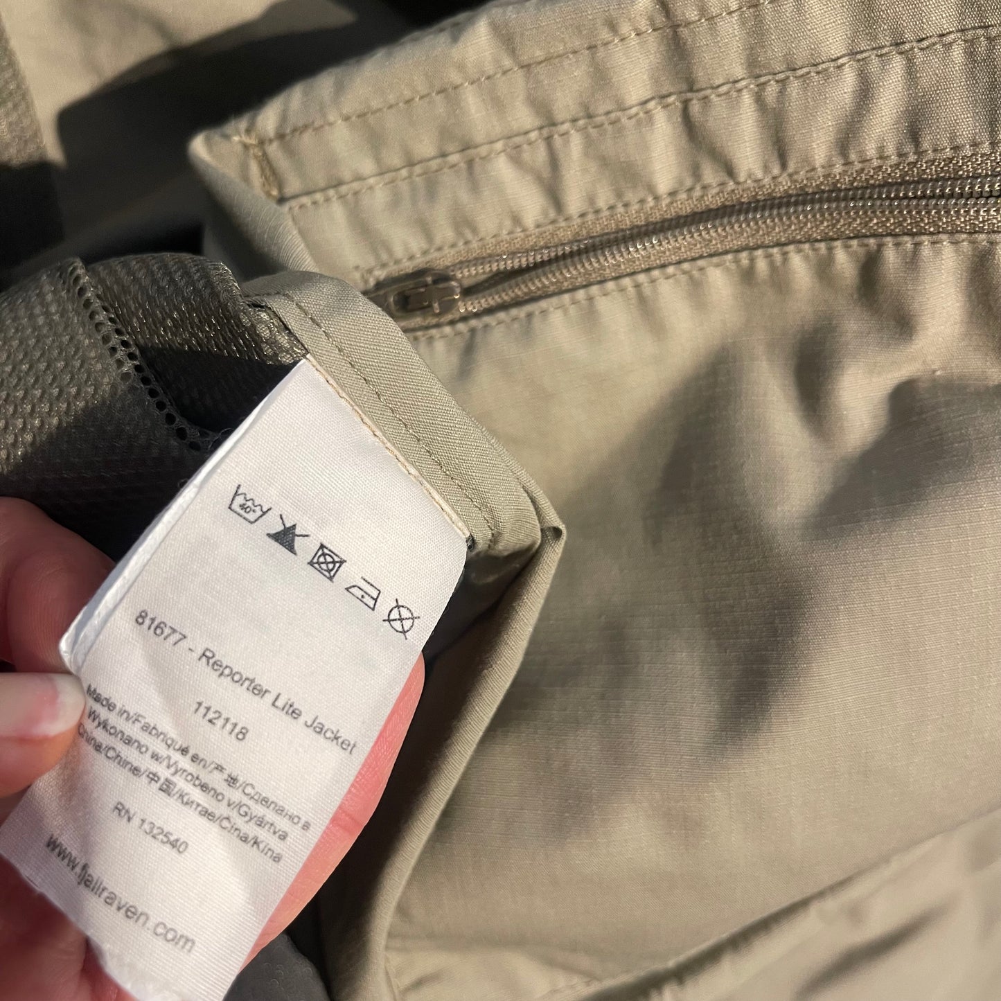 2in1 Jacke & Weste von Fjällräven G-1000 (XL Herren) beige
