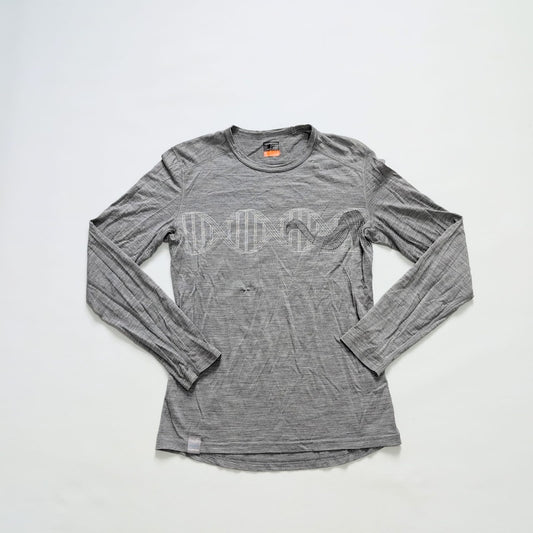 Merino Longsleeve von Icebreaker (S Herren) Langarmshirt grau print