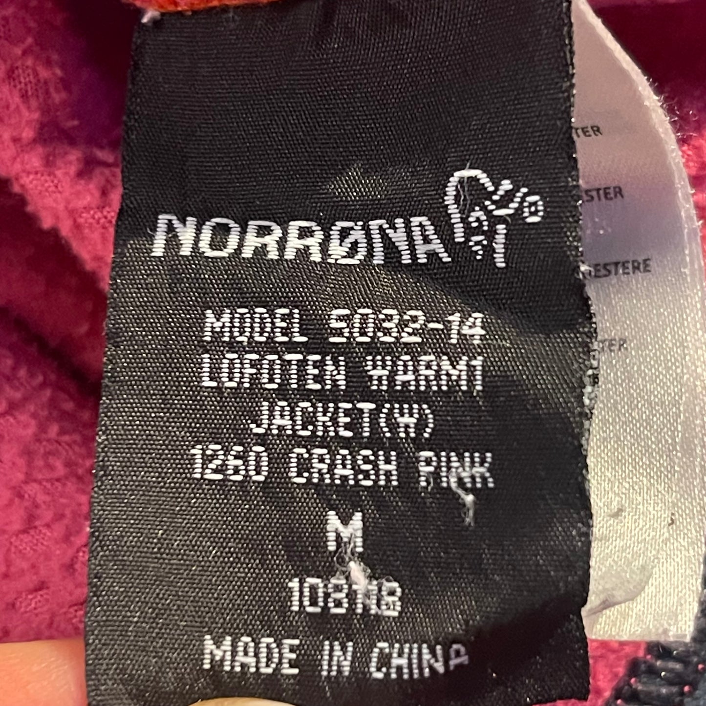 Fleece Jacke von Norrøna (M Damen) Zip Shirt Warm1 pink
