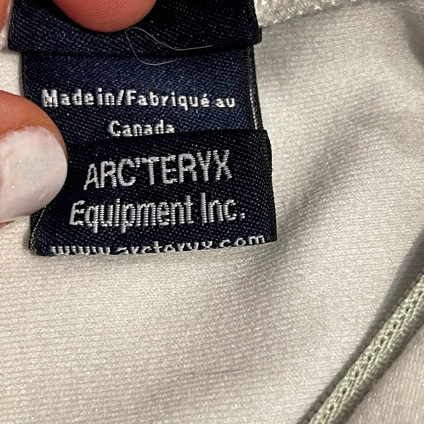 Longsleeve von Arcteryx (L Damen) Zipper Sweat Shirt weiß