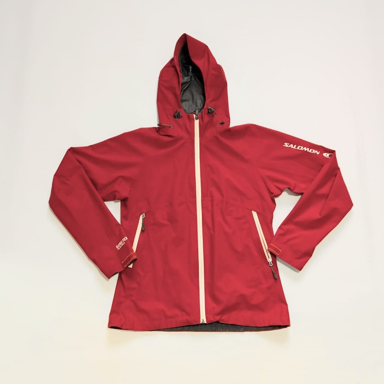 Leichte Regen Jacke von Salomon GoreTex (L Damen) rot