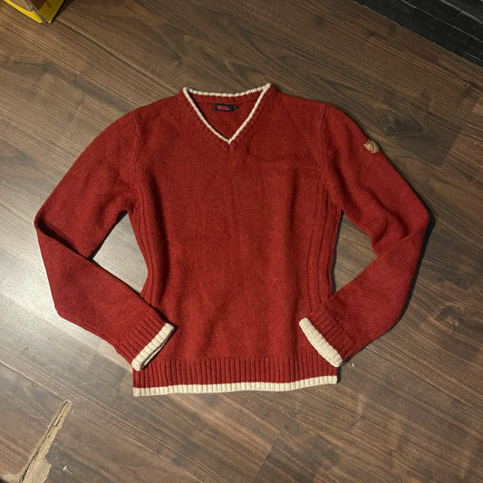 100% Wolle Pullover von Fjällräven ( Damen M ) rot