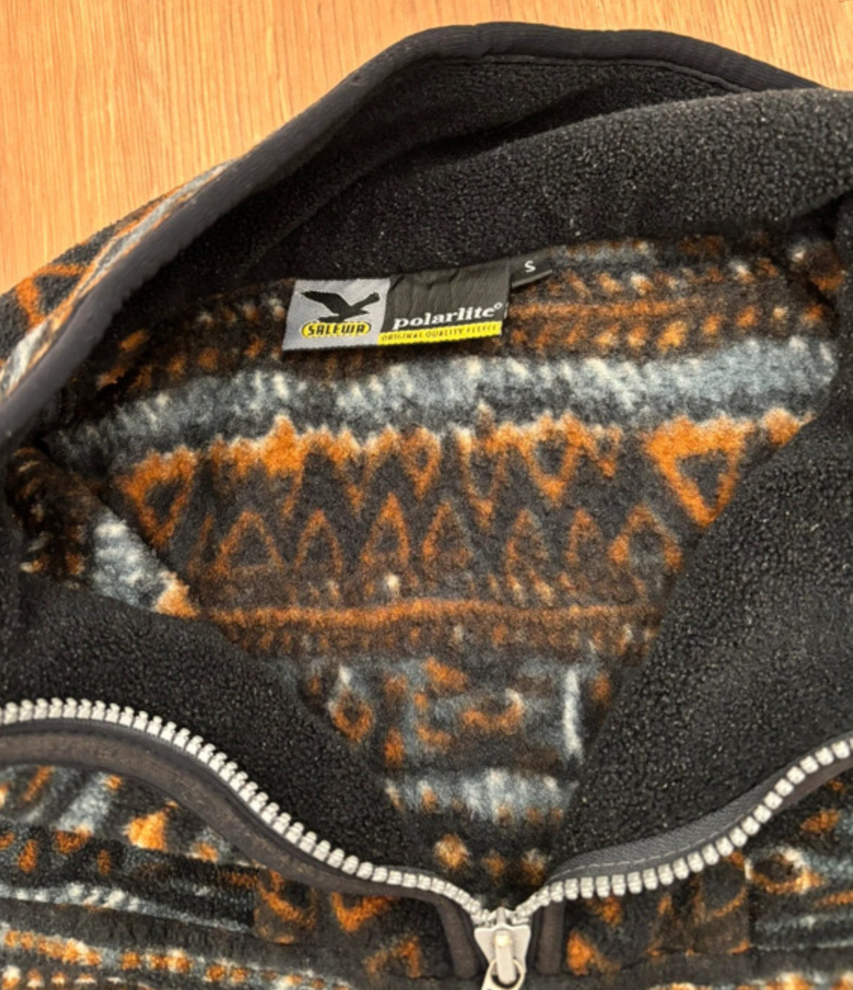 Vintage Fleece Pullover von Salewa (S Herren /M-L Damen) Muster bunt