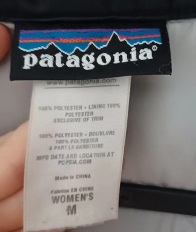 Daunen Winterparka Patagonia (M Damen) Mantel wasserdicht schwarz