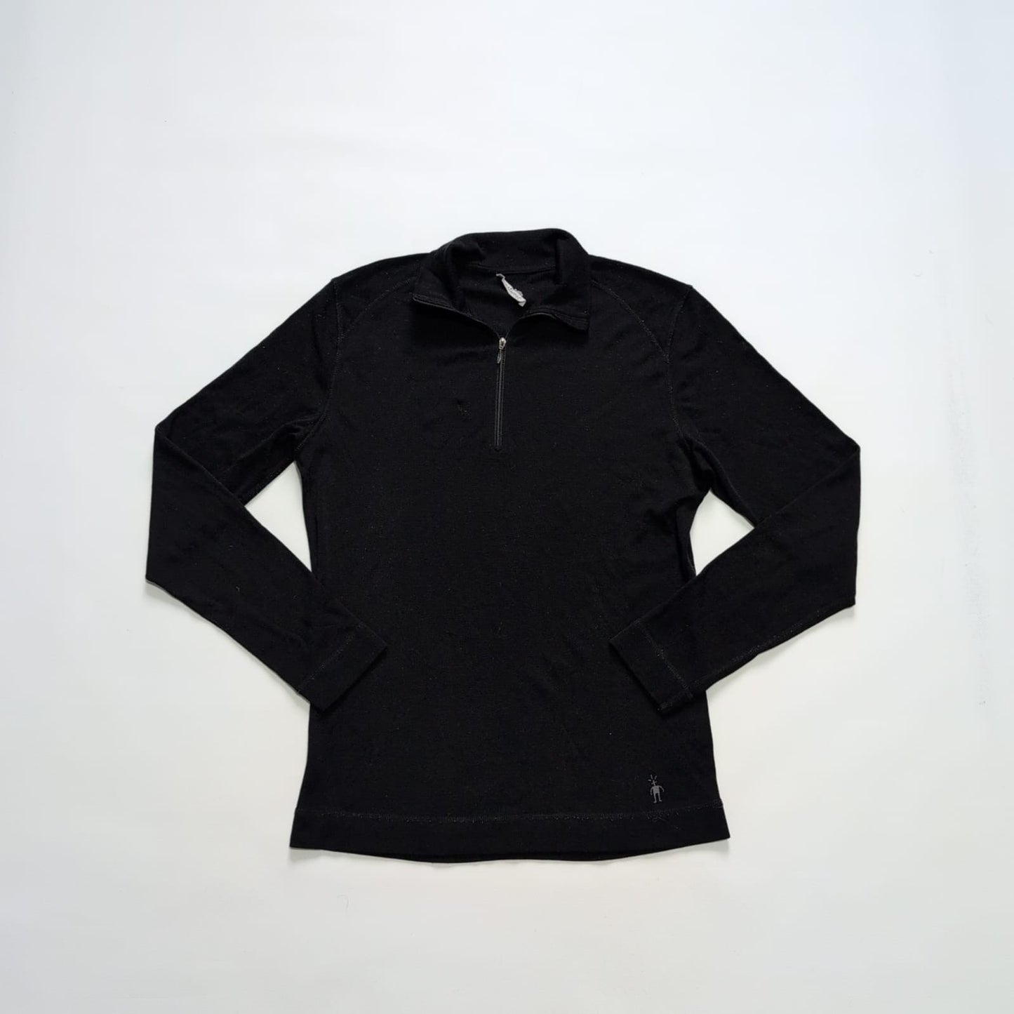 Merino Zip Longsleeve von Smartwool (M Herren) Baselayer schwarz