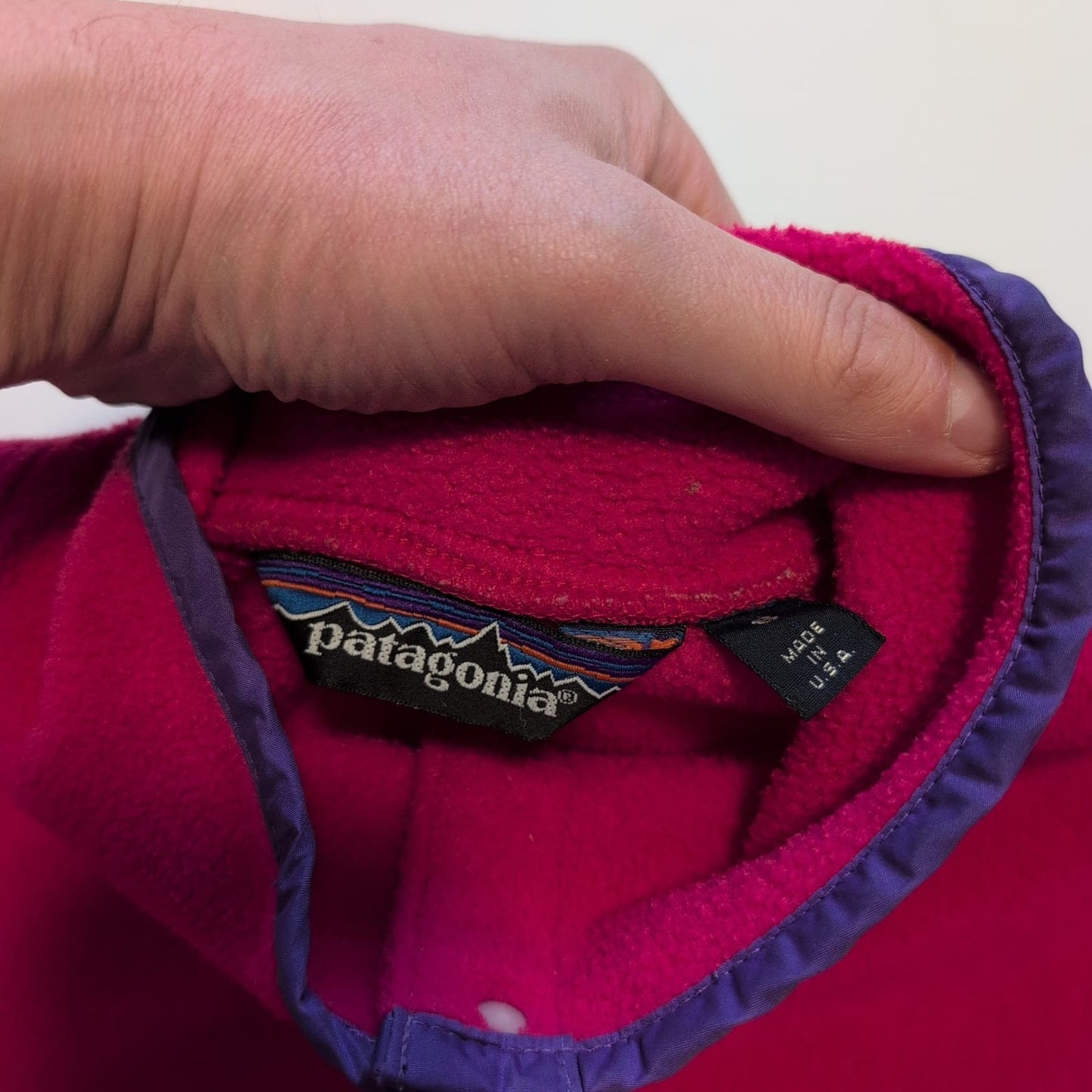 Fleece Pullover Patagonia Synchilla (S Unisex) Magenta pink - wanderlich.com