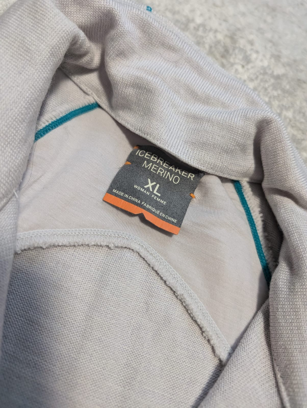 Zip Merino Longsleeve Icebreaker (XL Damen) Shirt 260 creme weiß - wanderlich.com