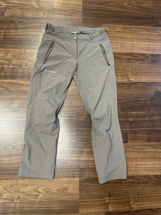 Trekking Hose von Vaude ( S bis M Damen) Stretch Softshell Ecru grau