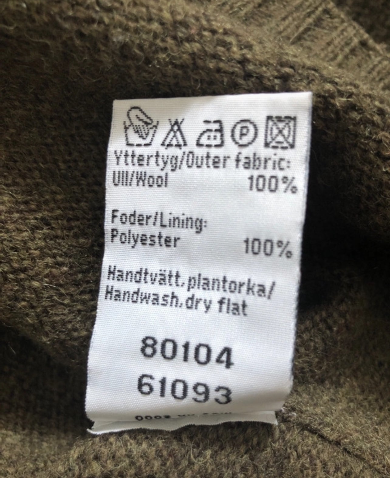 Strickjacke Fjällräven pure Wolle (S Damen) Zipper Pullover braun