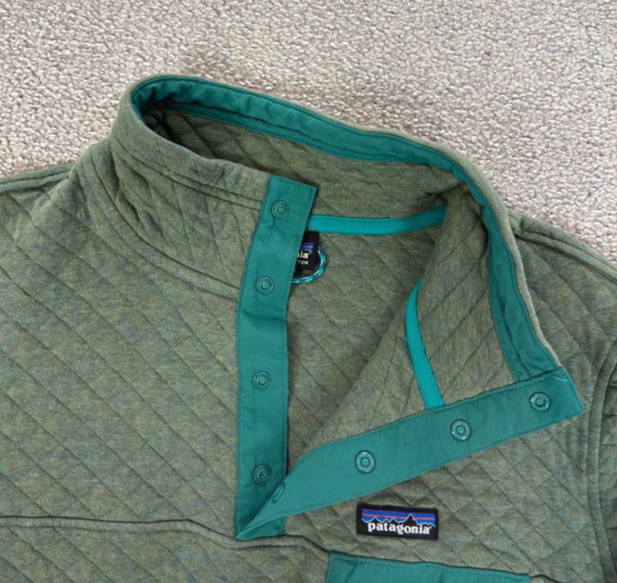 Patagonia Pullover (L Herren) Organic Cotton grün