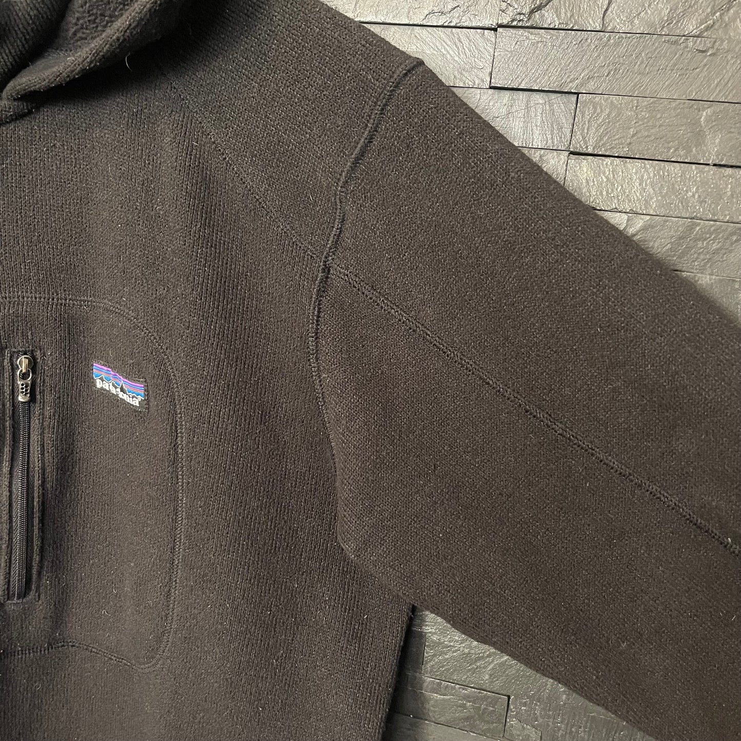 Dicke Fleece Jacke von Patagonia ( L Herren) Better Sweater Hoodie schwarz