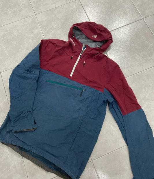 Schlupf Jacke von Ortovox 3L Hardshell (M Herren) atmungsaktiv rot blau