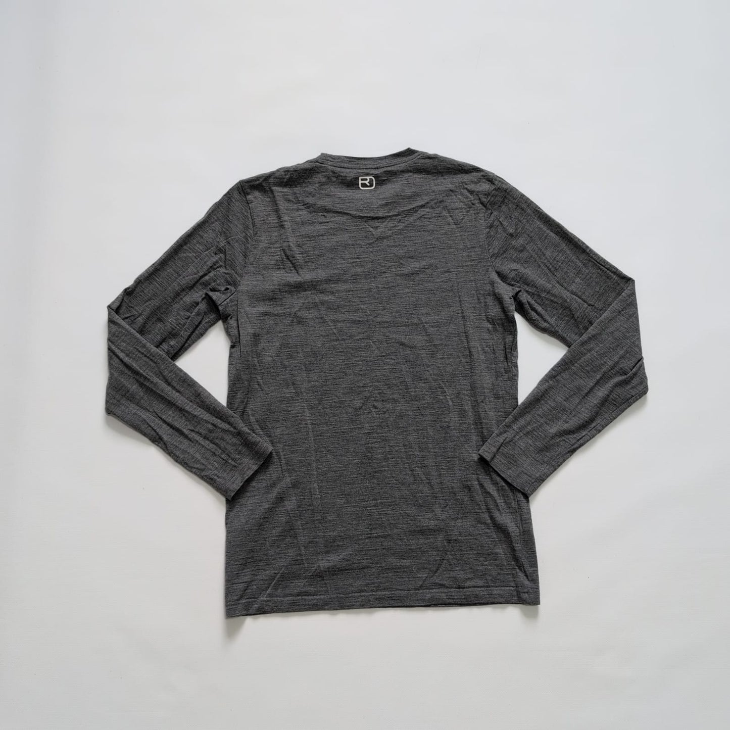 Ortovox 100% Merino Longsleeve (S Herren) grau Print