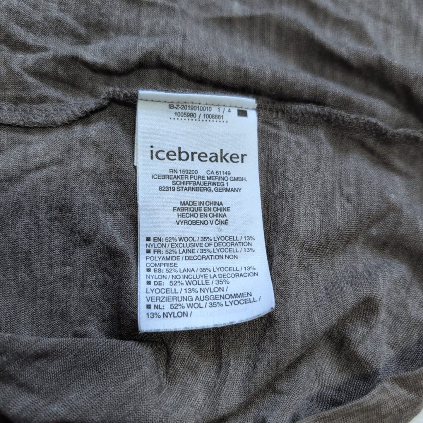 T-Shirt von Icebreaker Merino (S Herren) grau ecru - wanderlich.com