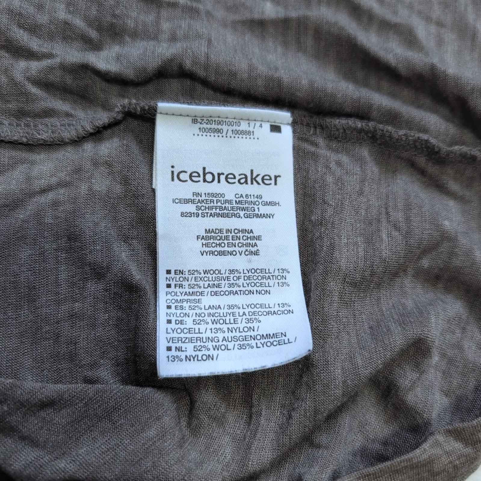 T-Shirt von Icebreaker Merino (S Herren) grau ecru - wanderlich.com
