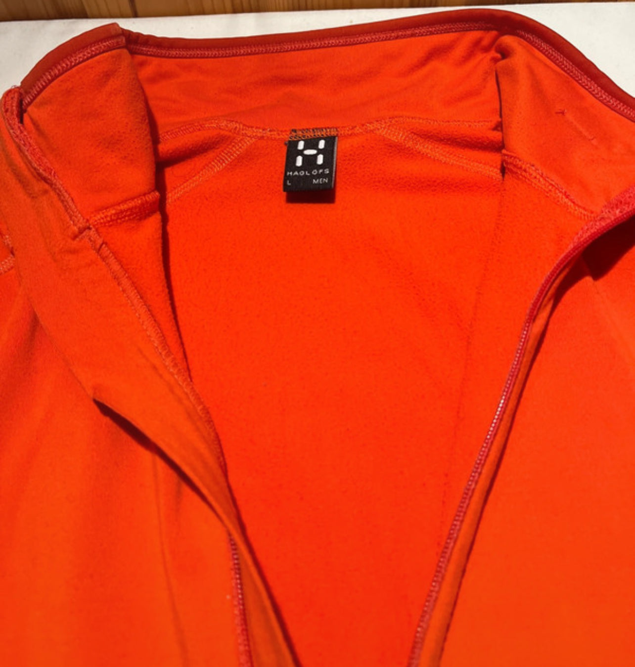 Thermo Shirt (L Herren) von Haglöfs Half Zip Longsleeve orange
