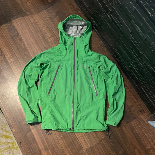 Hardshell Jacke von Rab (XXL Herren) Regenjacke 2,5L grün
