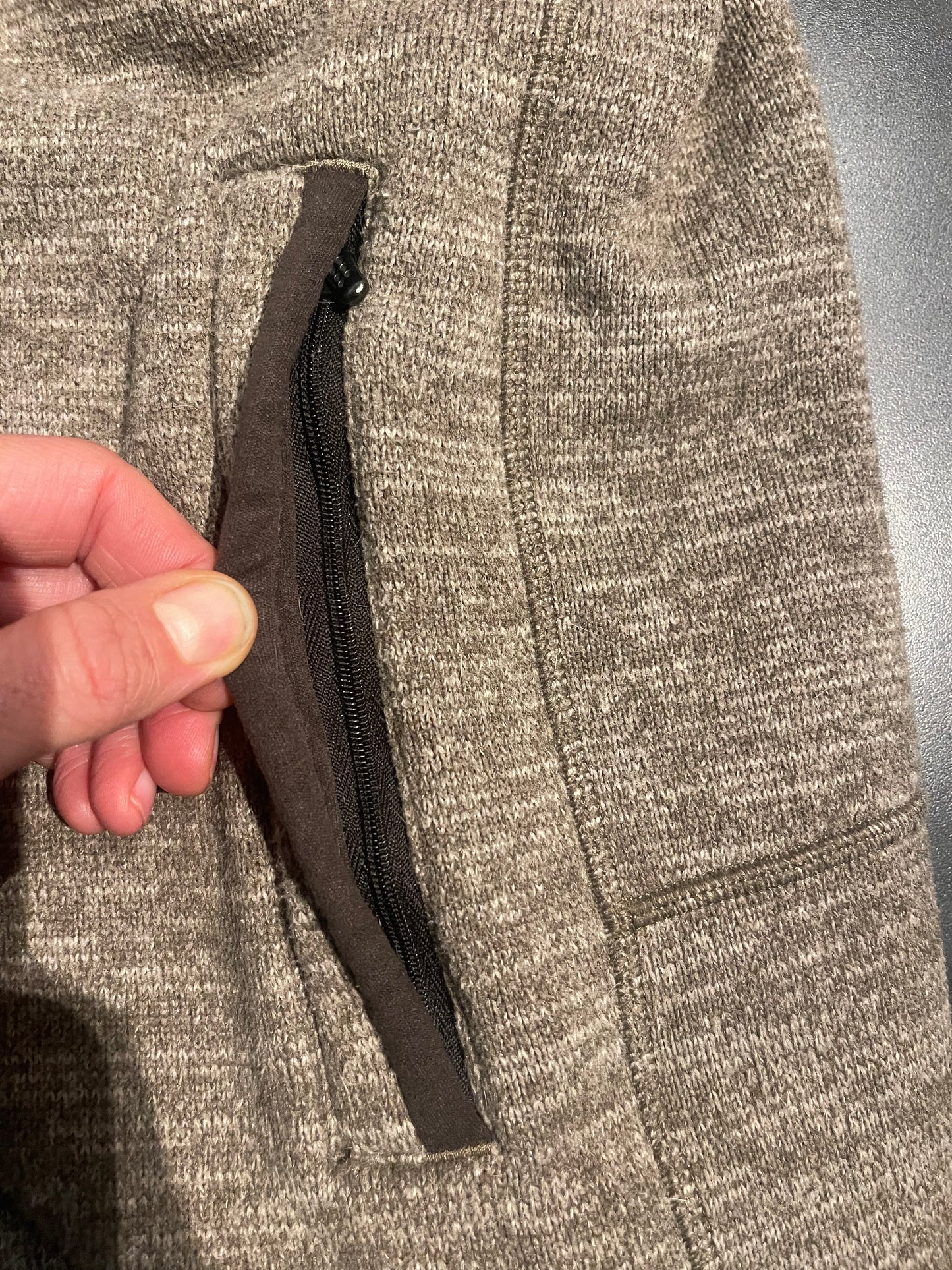 Jacke Patagonia Better Fleece (XL Herren ) Strickoptik hellbraun