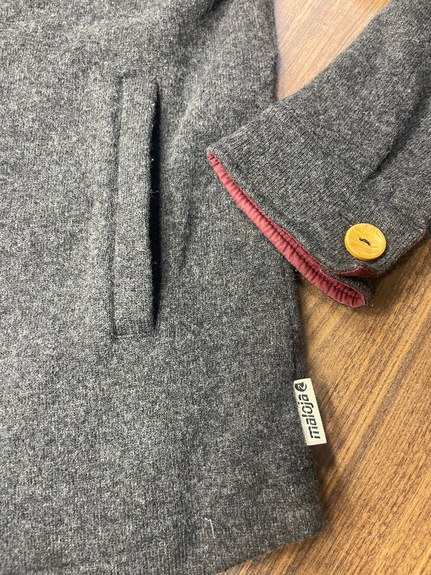 Jacke von Maloja aus Wolle (S Herren /M-L Damen) grau