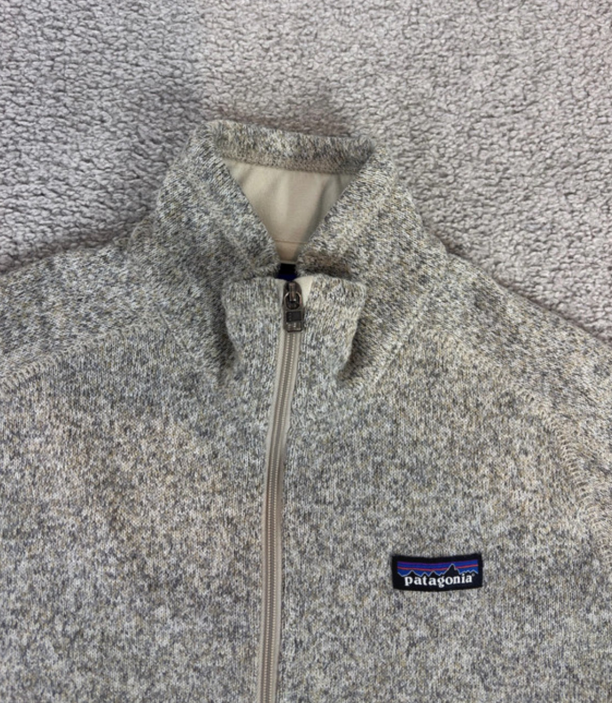 Pullover von Patagonia (L Damen) Better Fleece Strickoptik beige