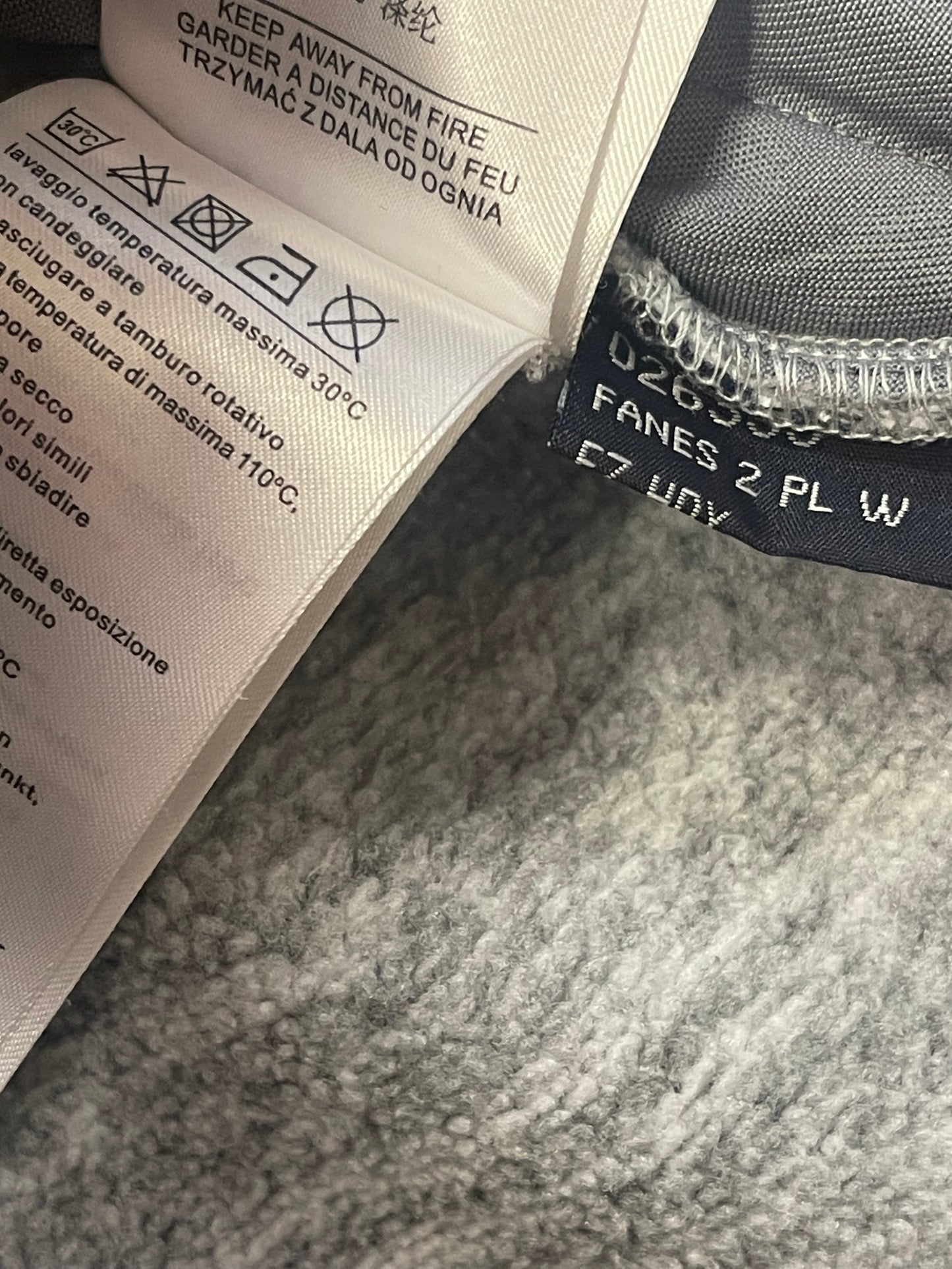 Fleece Jacke von Salewa (XS Damen) Kapuzenjacke Strickoptik grau