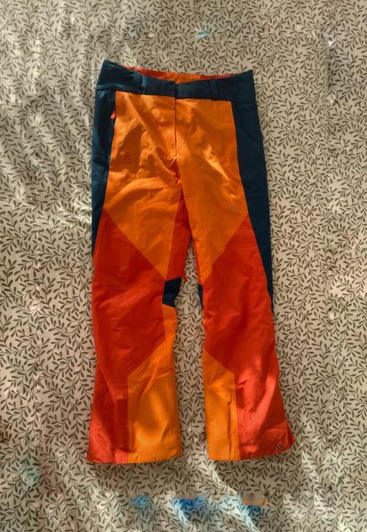 Ski / Freeride Hose Mammut (M Damen) wasserdicht warm gefüttert orange blau