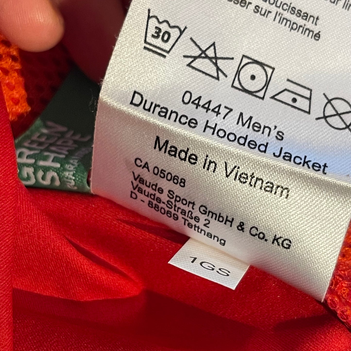 Sweat Jacke Vaude (M Herren) leichtes Softshell Hoodie rot