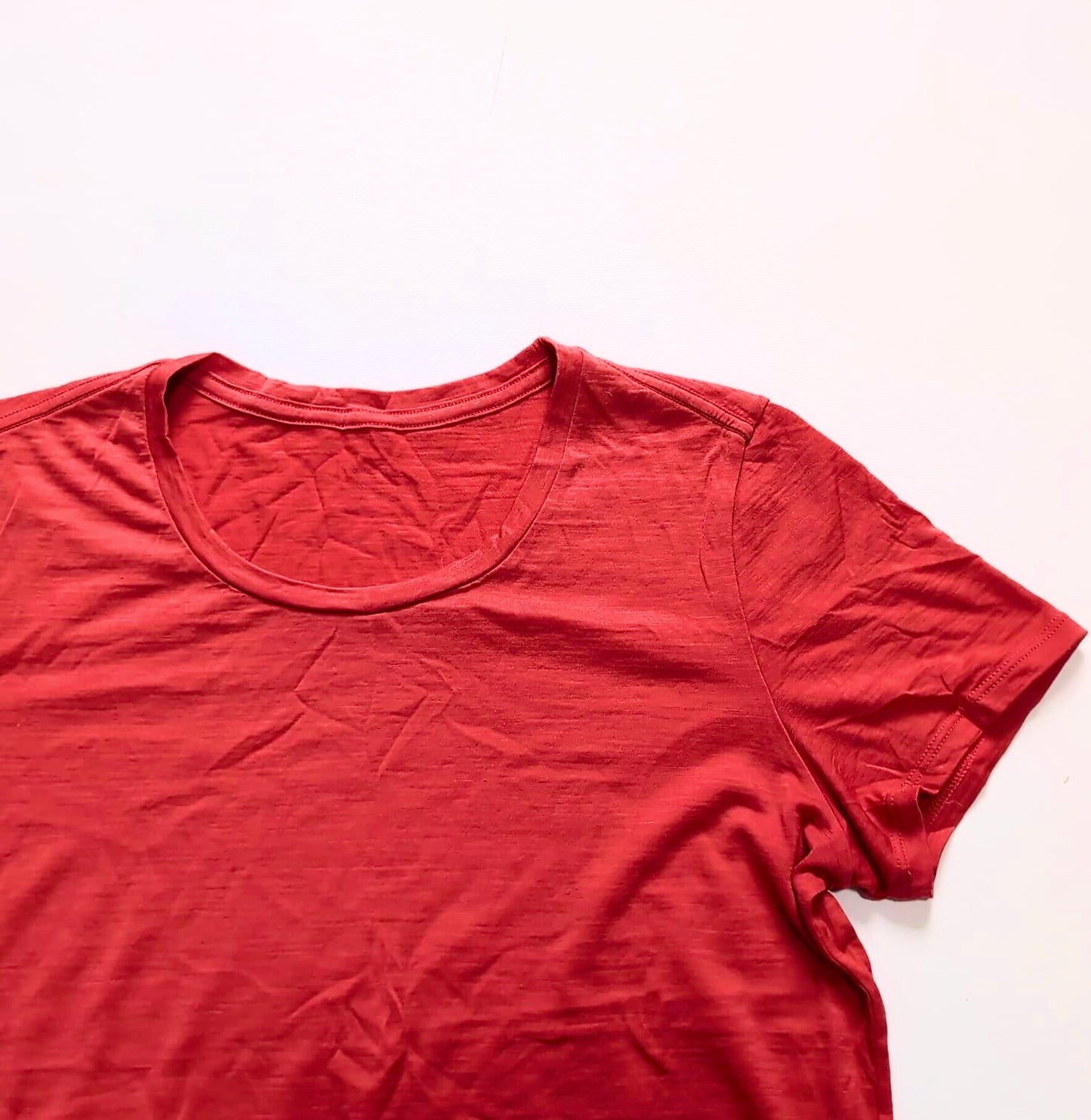 Merino T-Shirt von Icebreaker (Damen M) Korallen rot