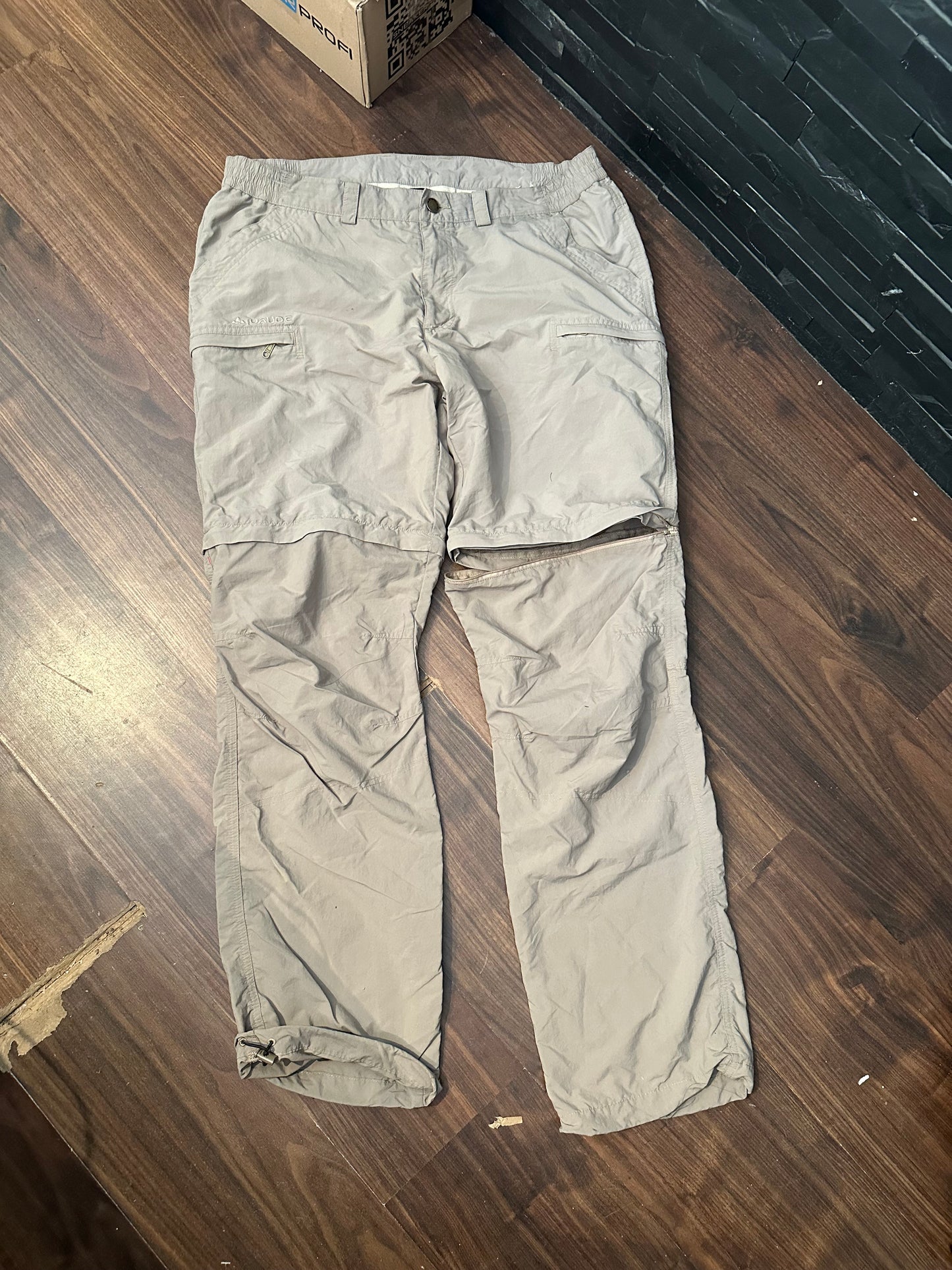 Zip Off Hose von Vaude (Herren 3XL: 56) 2in1 beige