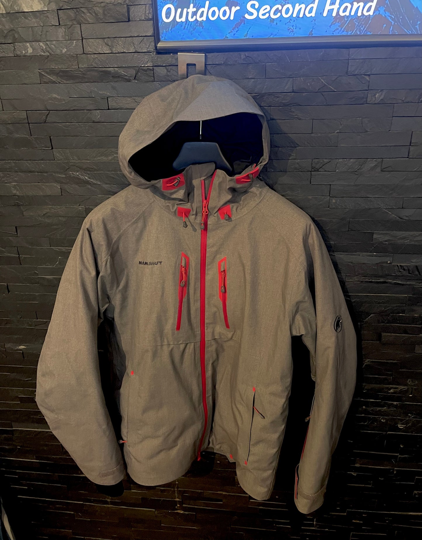 Ski Jacke von Mammut (M Herren) Hardshell gefüttert grau