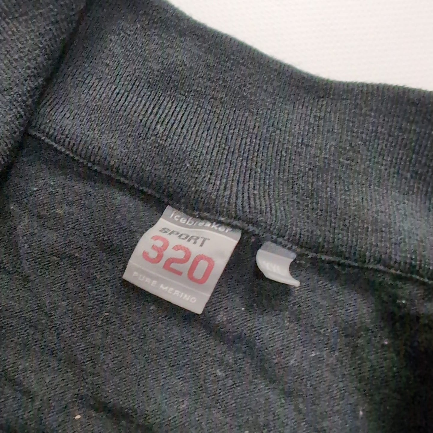 Longsleeve von Icebreaker Merino 320 (XL /XXL Herren) Langarm Zip Pullover schwarz