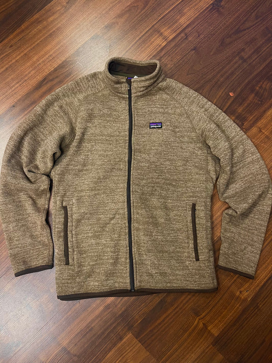 Jacke Patagonia Better Fleece (XL Herren ) Strickoptik hellbraun