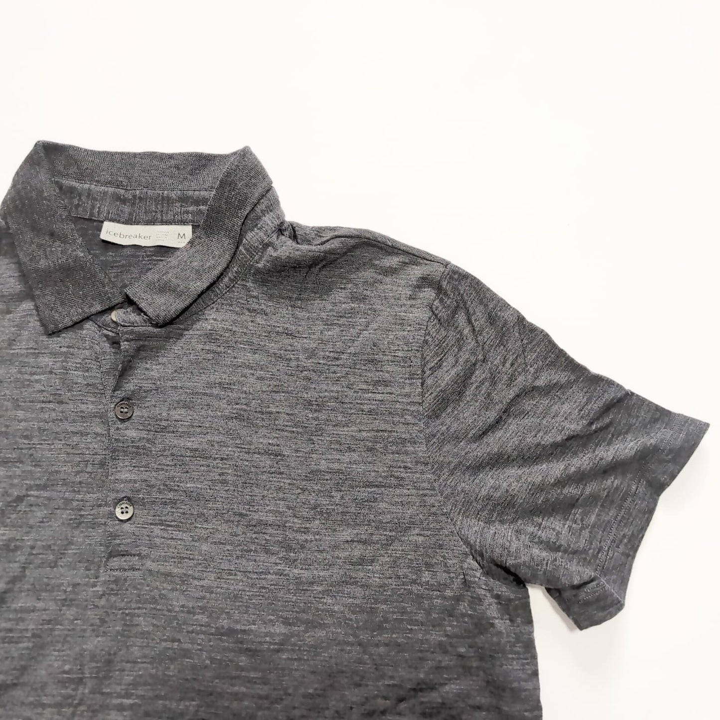 Polo Shirt von Icebreaker Merino (M Herren) T-Shirt grau NEU