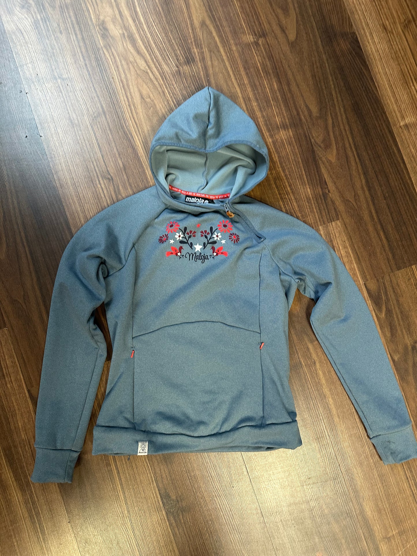 Hoodie von Maloja (M Damen ) Kapuzenpullover stahl-blau