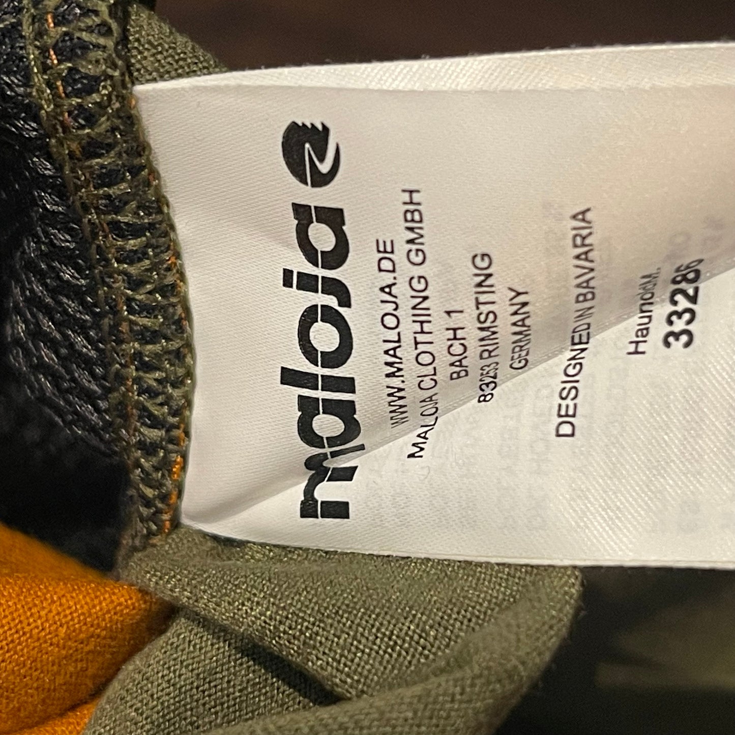 Longsleeve von Maloja (L / XL Herren) orange ocker grün