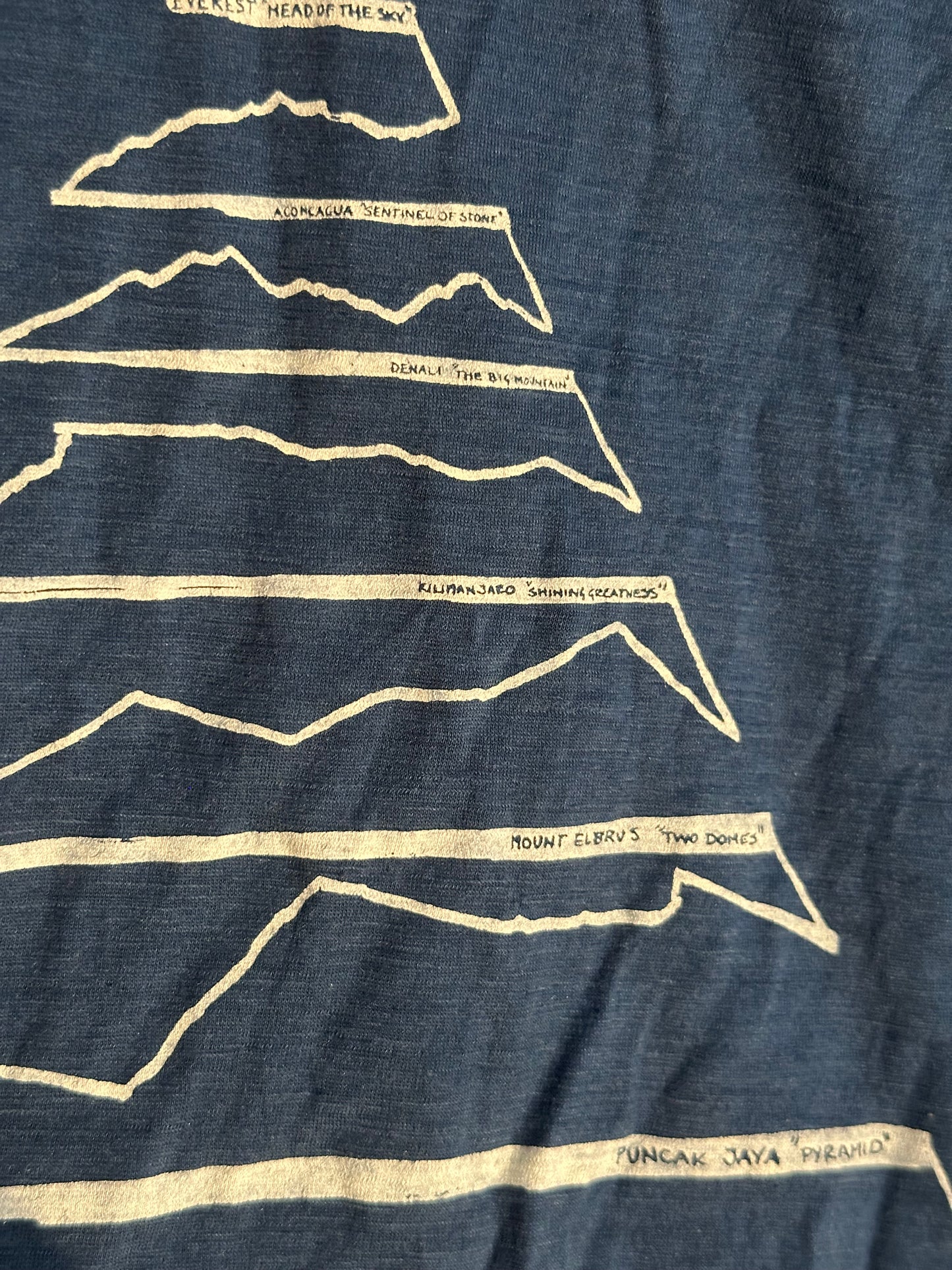T-Shirt von Icebreaker Merino (M Herren) blau Print Gipfel
