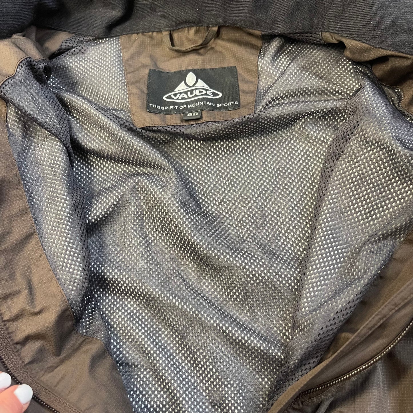 Funktions- Regen Jacke von Vaude (M Damen) braun
