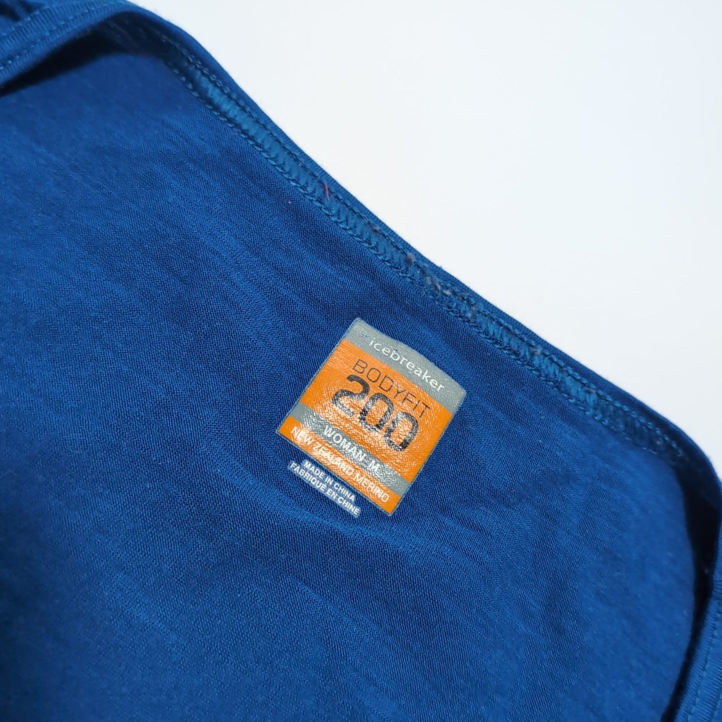 Longsleeve Icebreaker ( M Damen ) Merino 200 Baselayer blau