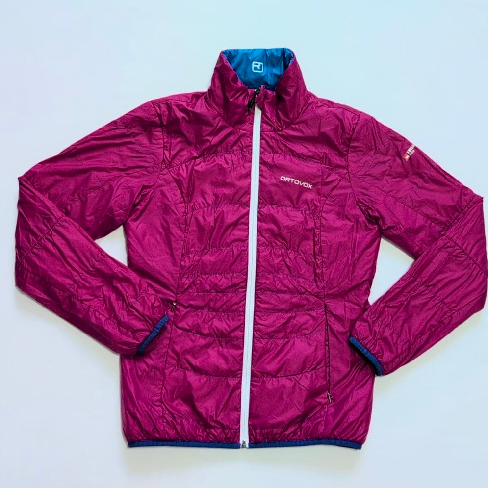 Wende Jacke Ortovox (S Damen) Swisswool Isolation pink blau