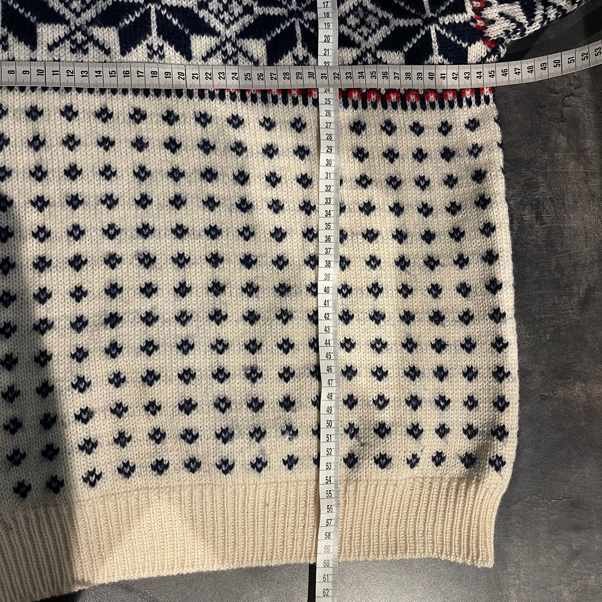Strickpullover Dale of Norway S/M Damen/XS Herren weiß-dunkelblau-rot